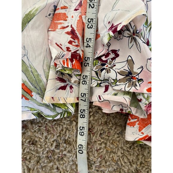 Abel The Label Womens Floral Print Maxi Dress L Lightweight Rayon Sleeveless NEW - Picture 9 of 10